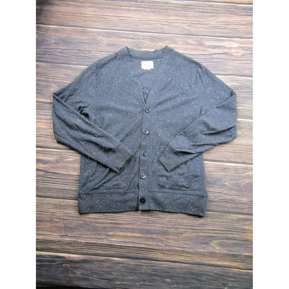 Koto Anthropologie Mens Size Medium Blue Button Up Cardigan Sweater‎